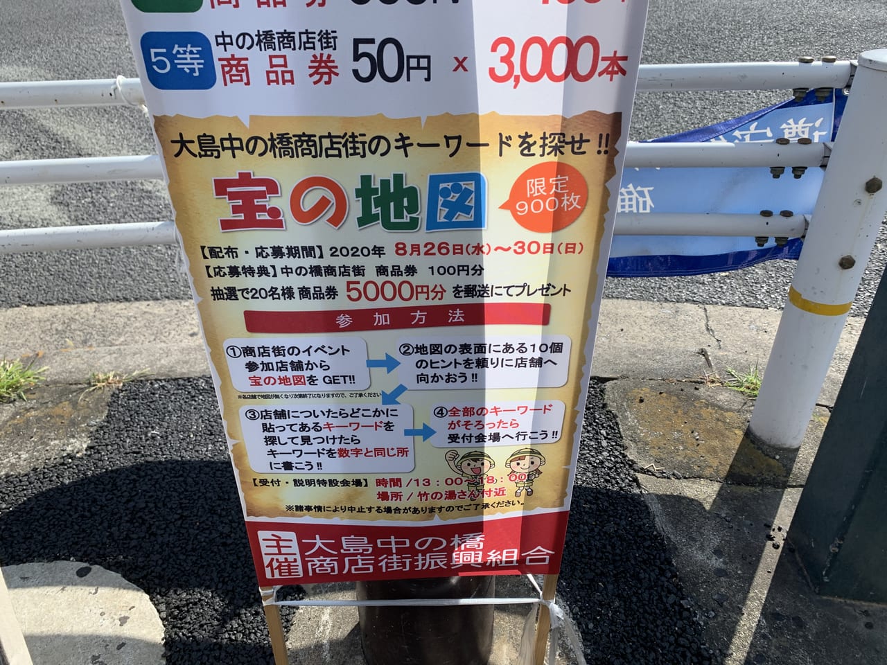 江東区 サンロード中の橋商店街で抽選会とワクワクする宝の地図イベント開催中 号外net 江東区