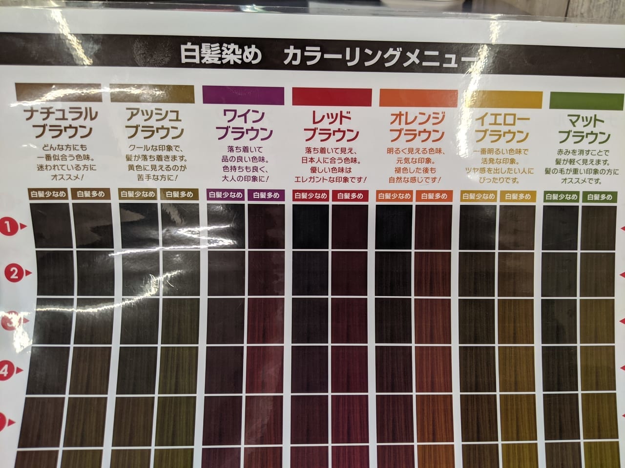 ヘアカラー専門店 Fast Color(ファストカラー) 西友東陽町店のカラーリングメニュー