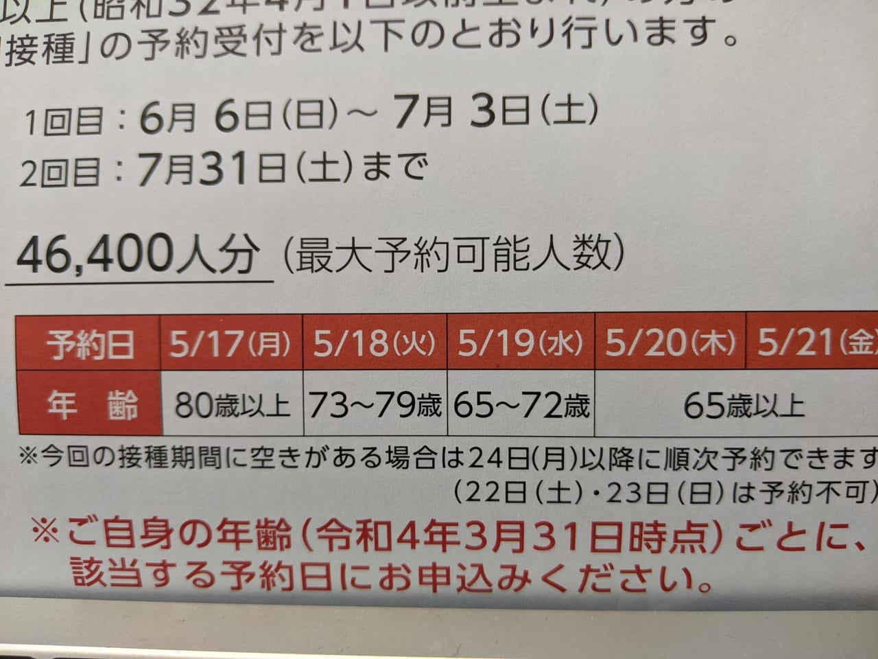 江東区新型コロナワクチン接種予約のお知らせ