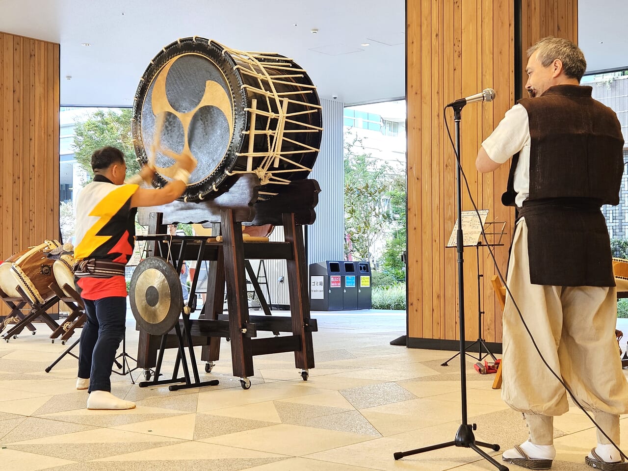 千客万来の和太鼓と和笛のコラボイベント