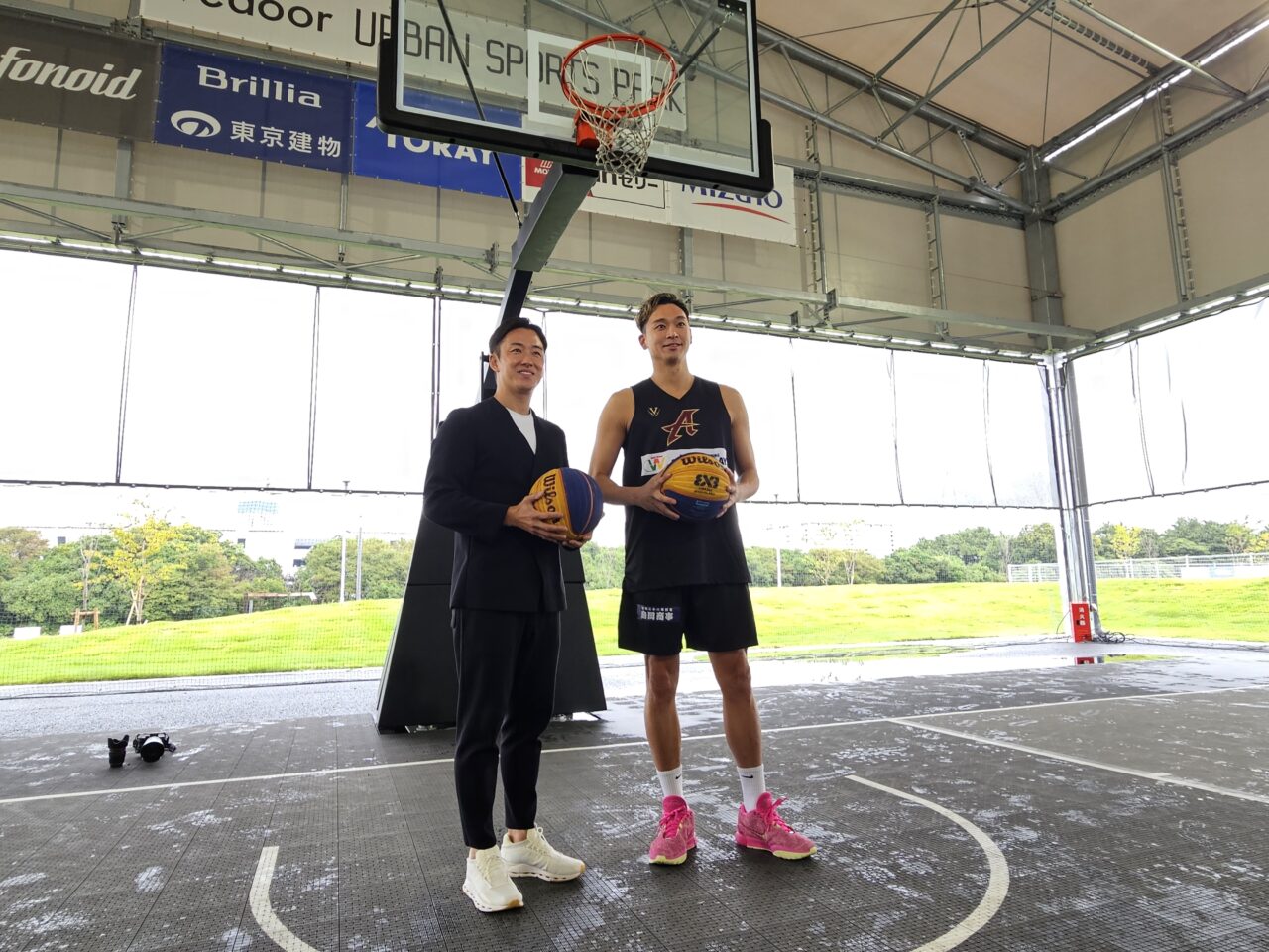 有明livedoor URBAN SPORTS PARKの3x3バスケットボールコートにて