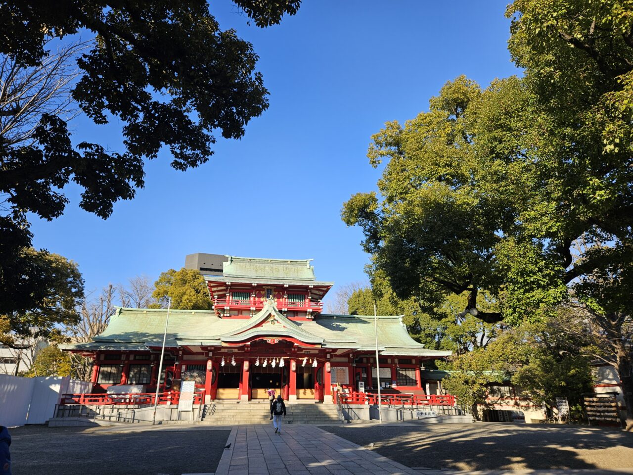 東京マラソンイベントがある富岡八幡宮