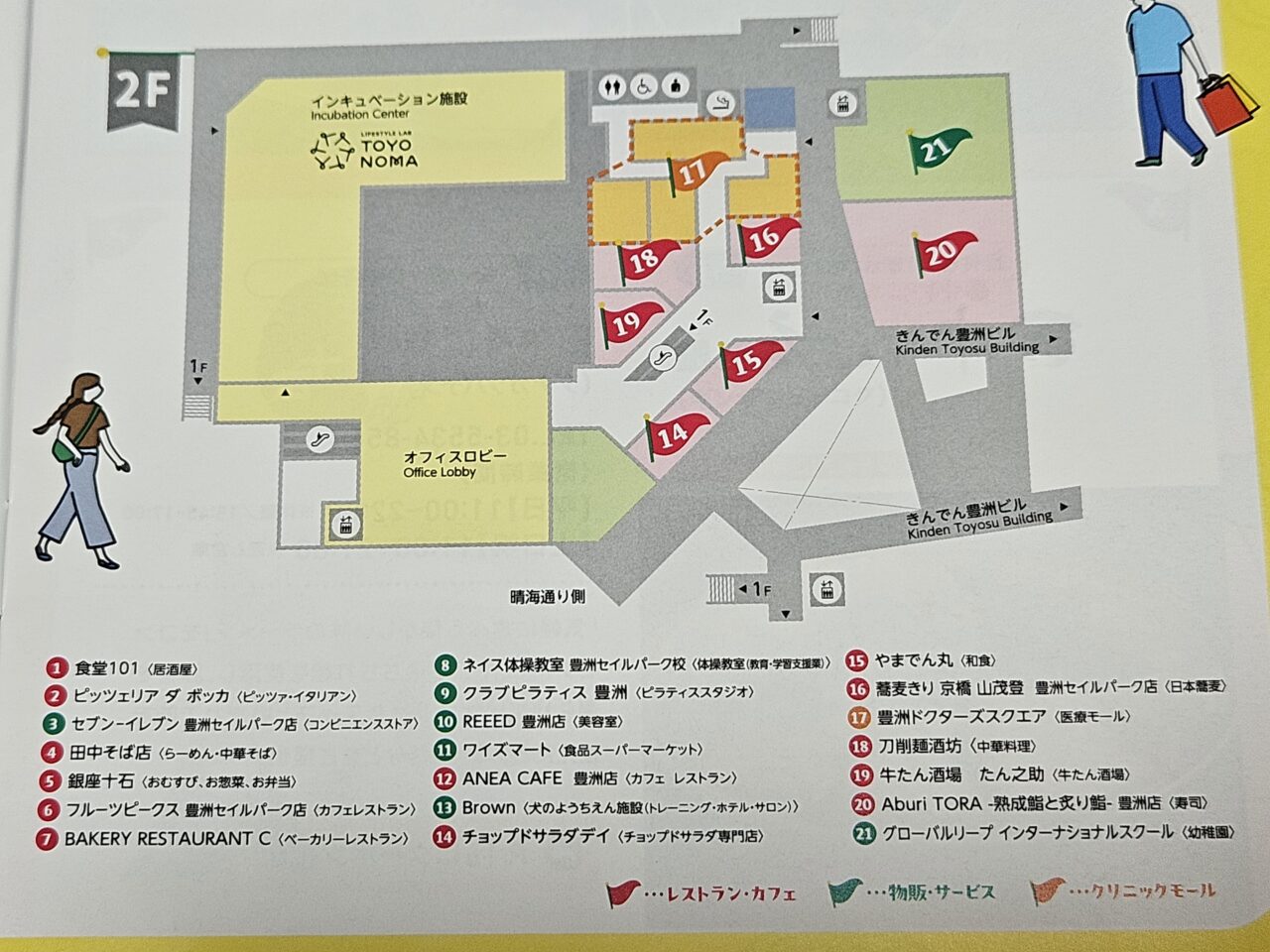 豊洲セイルパークの商業エリアがオープン