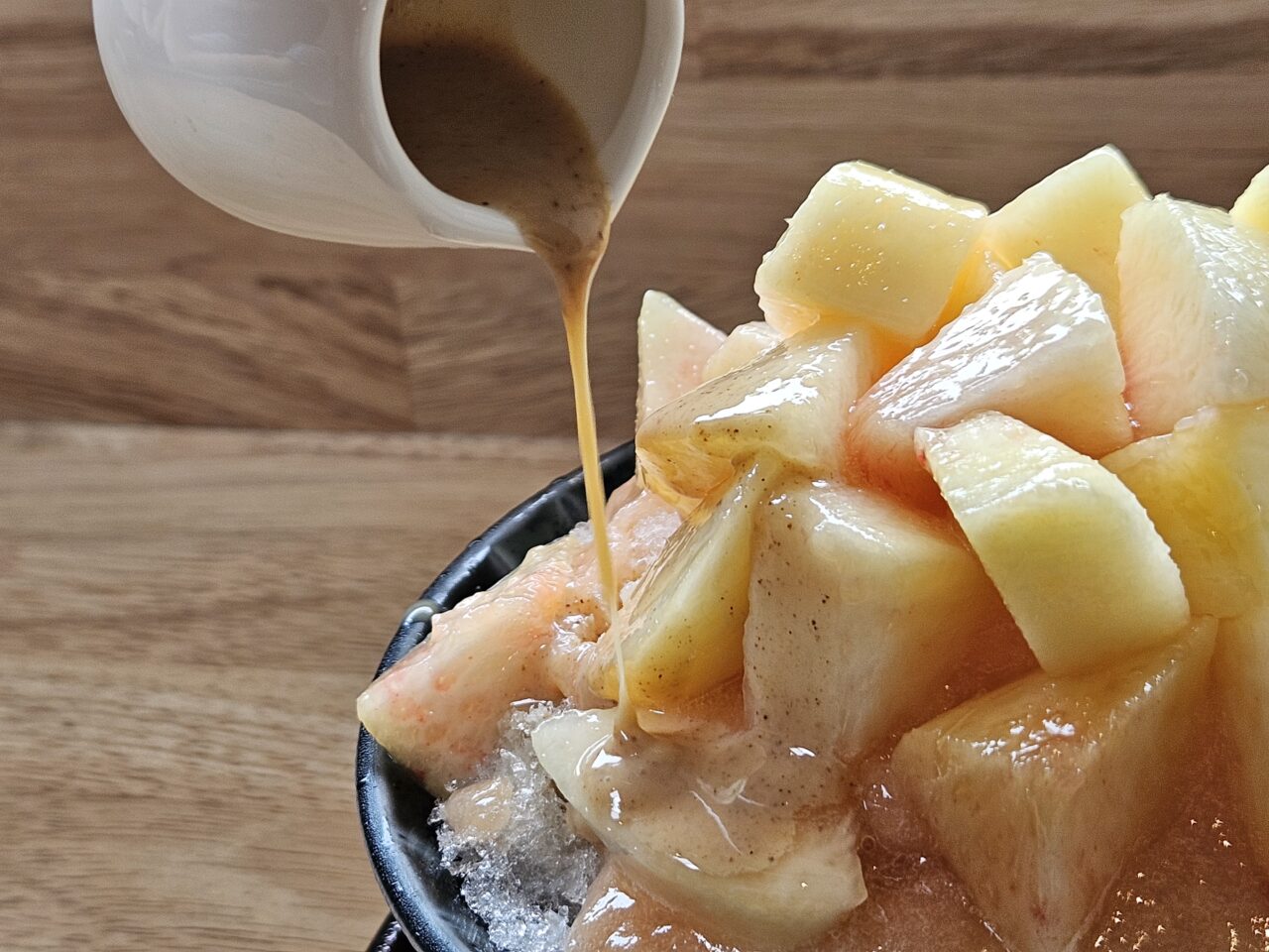 清澄白河カフェDayで、桃とアールグレイのかき氷を販売中
