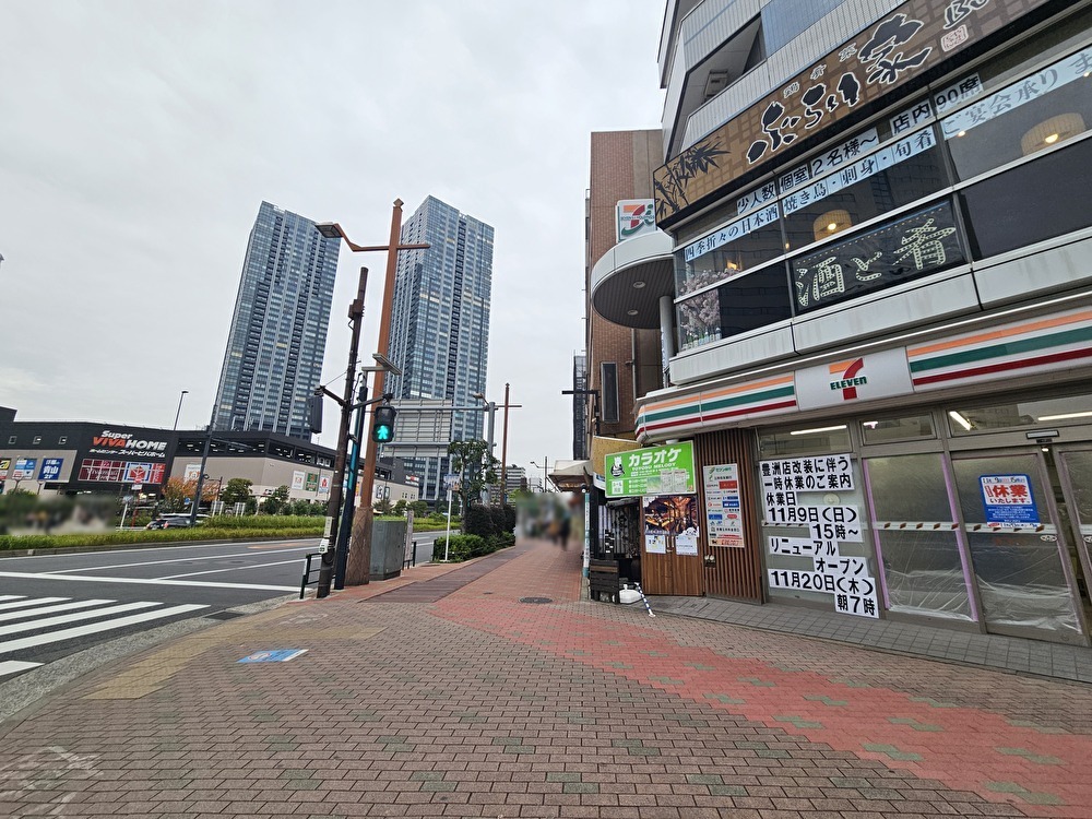 セブン-イレブン 豊洲店が店内改装で一時休業
