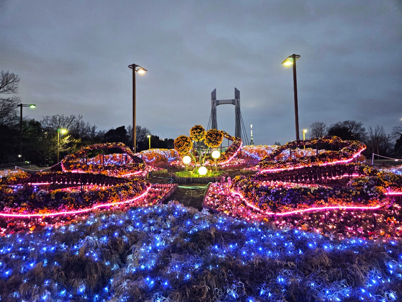 花と光のムーブメントが木場公園で開催