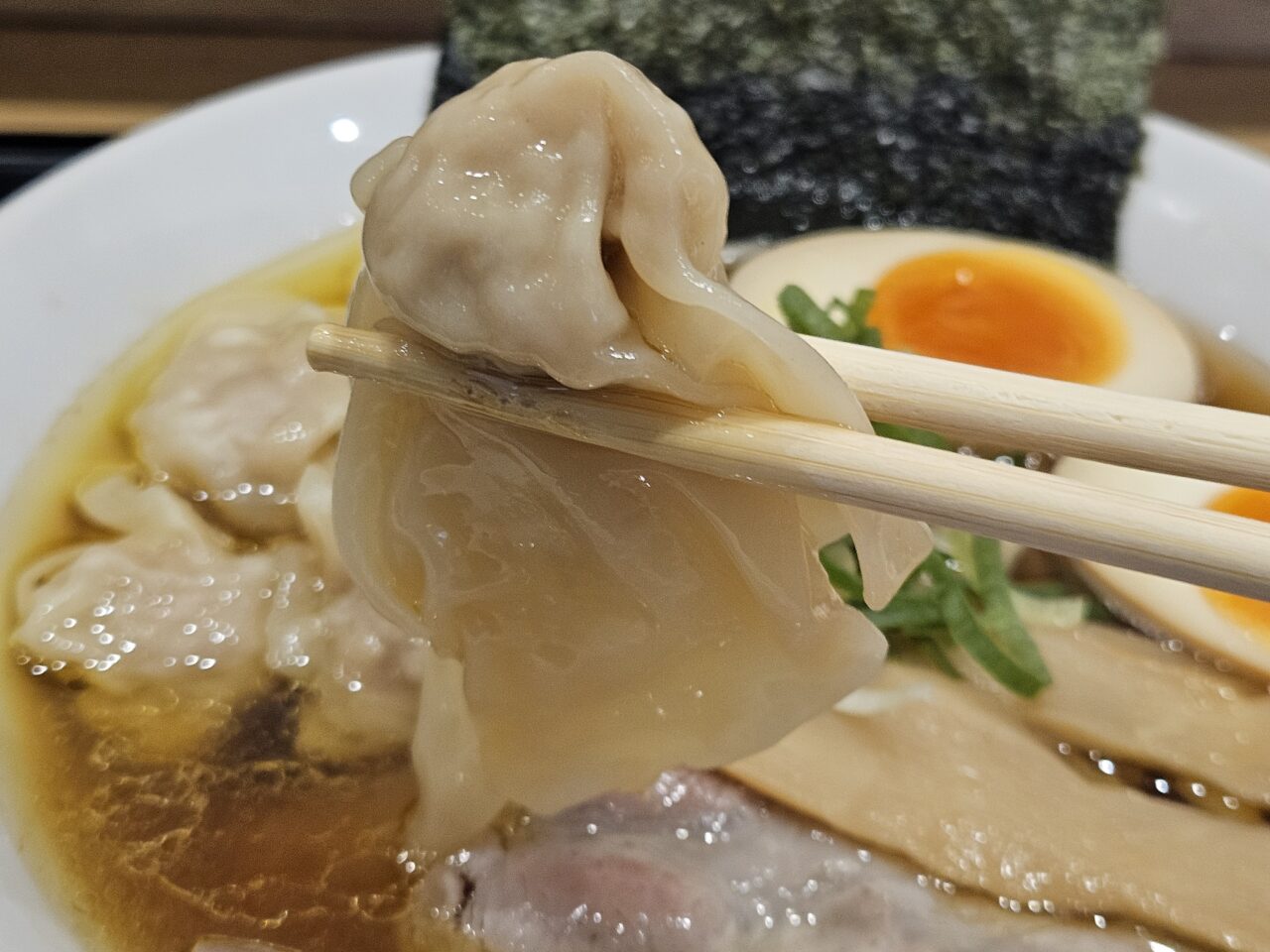 ららぽーと豊洲の「POPUPラーメン」第一弾「純麦わんたんめん」