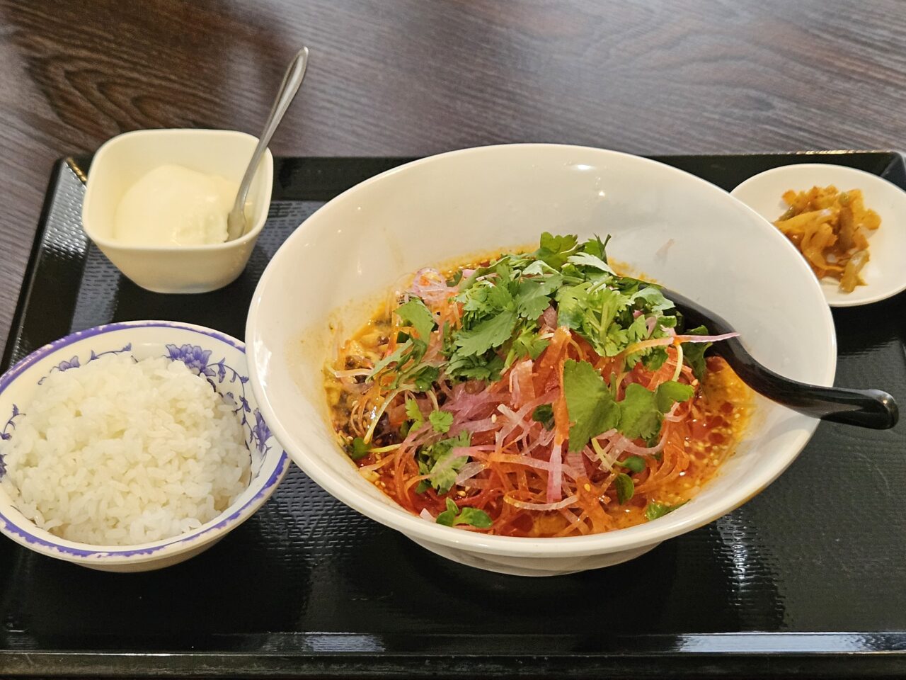 麻辣先生　木場店の「麻辣先生特製　夏限定・冷やし担々麺」