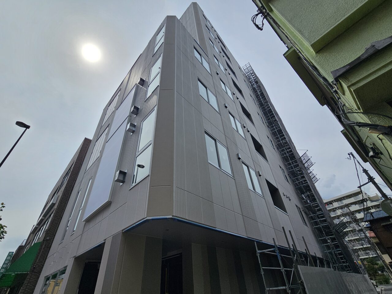 大島駅前クリニックモールが建設中