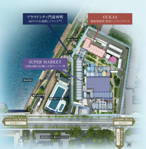 門仲越中島エリアにTOKYO BLUE LINCが始動